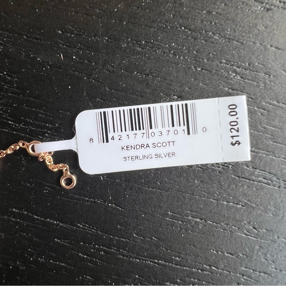 NWT Kendra Scott 18k Rose Gold Sterling Silver Elaina Bracelet - Picture 4 of 4
